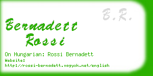 bernadett rossi business card